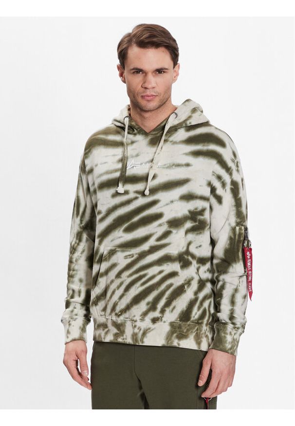 Alpha Industries Bluza Tie Dye 106335 Kolorowy Regular Fit. Materiał: bawełna. Wzór: kolorowy