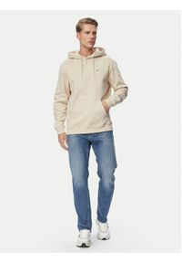Tommy Jeans Bluza DM0DM20742 Beżowy jasny Regular Fit. Kolor: beżowy. Materiał: bawełna #5