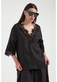 Ermanno Scervino Life - Bluzka damska lniana ERMANNO SCERVINO LIFE. Materiał: len