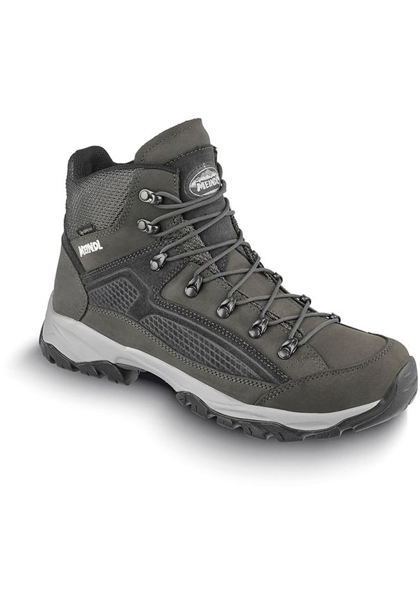 Buty trekkingowe męskie MEINDL Baltimore GTX z membraną Gore-tex. Kolor: szary. Technologia: Gore-Tex