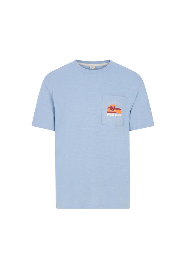 Koszulka Protest Jake. Kolor: niebieski. Sport: turystyka piesza