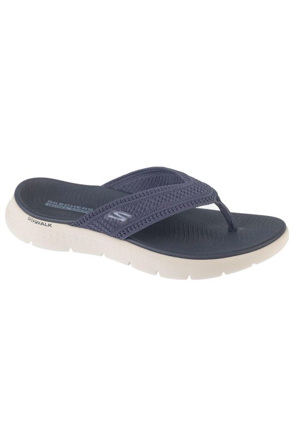 skechers - Japonki damskie, Go Walk Flex Sandal - Holly. Kolor: niebieski