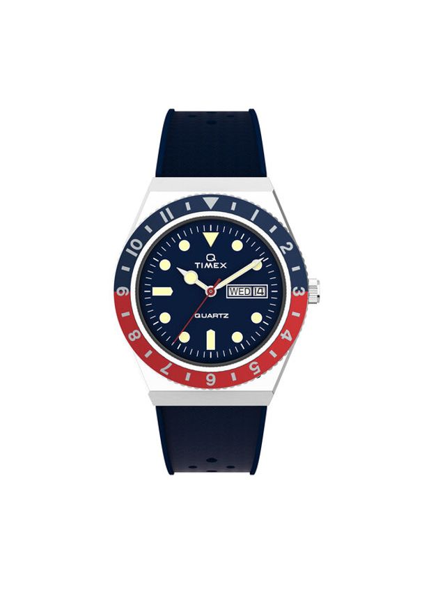 Timex Zegarek Q Reissue TW2V32100 Granatowy. Kolor: niebieski
