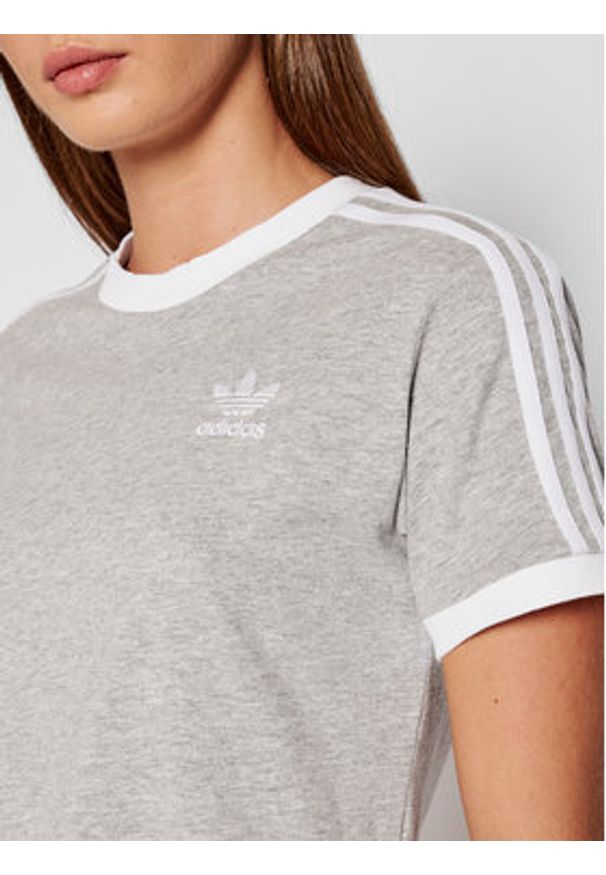 Adidas - adidas T-Shirt adicolor Classics 3-Stripes H33576 Szary Standard Fit. Kolor: szary. Materiał: bawełna