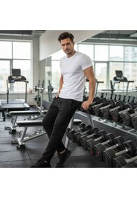 Wygodne i Lekkie Męskie Spodnie Dresowe - Pako Jeans - Czarne. Kolor: czarny. Materiał: bawełna. Styl: sportowy #3