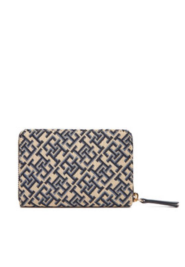 TOMMY HILFIGER - Tommy Hilfiger Duży Portfel Męski Th Jacquard Med Za AW0AW17479 Granatowy. Kolor: niebieski. Materiał: skóra
