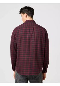 Wrangler - MĘSKA KOSZULA WRANGLER 1 PKT FLANNEL SHIRT BLACK WINE 112371522 #8