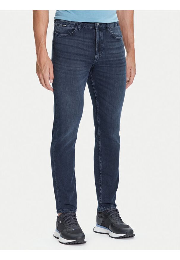 BOSS Jeansy H-Delaware 50544924 Granatowy Slim Fit. Kolor: niebieski