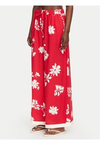 Seafolly Spodnie materiałowe Mayflower 55737-PA Czerwony Wide Leg. Kolor: czerwony. Materiał: wiskoza #1