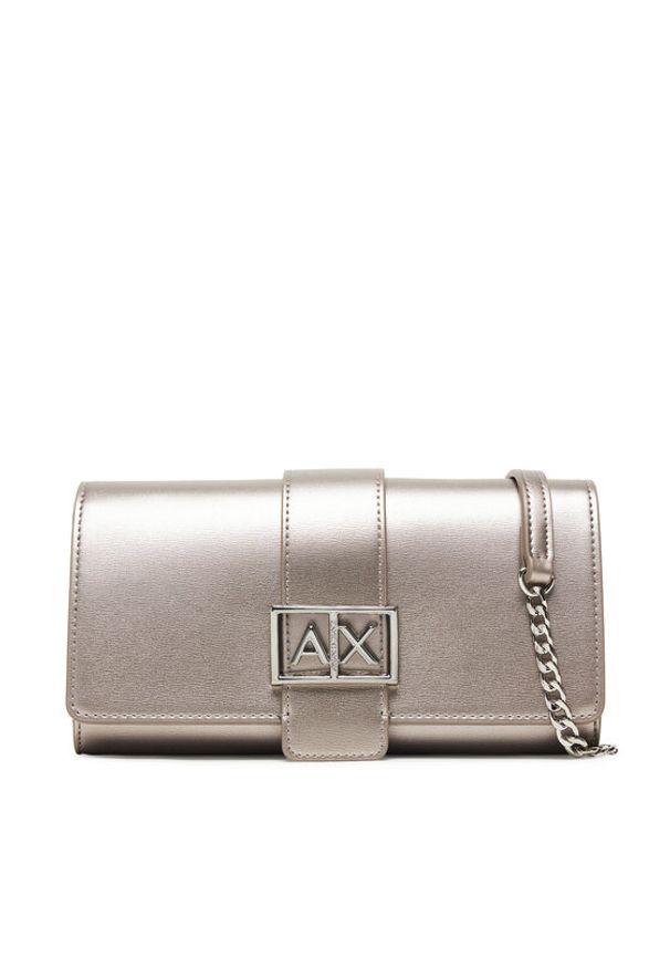 Armani Exchange Torebka XW000358 AF12039 U8097 Srebrny. Kolor: srebrny. Materiał: skórzane