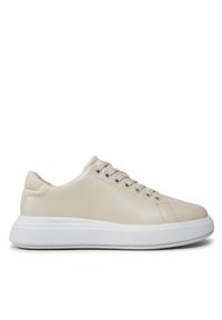 Calvin Klein Sneakersy Raised Cup Lace Up Nano Mono Bt HW0HW01878 Beżowy. Kolor: beżowy #1
