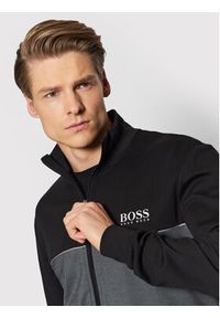 BOSS - Boss Bluza Tracksuit 50465026 Szary Regular Fit. Kolor: szary. Materiał: bawełna