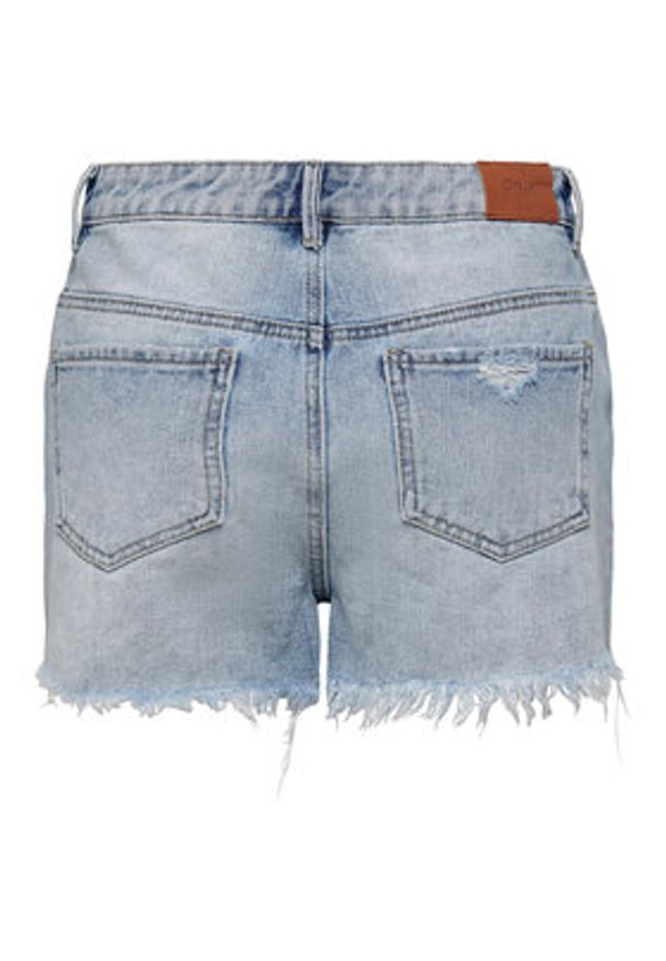 only - ONLY Szorty jeansowe Pacy 15256232 Niebieski Regular Fit. Kolor: niebieski. Materiał: bawełna