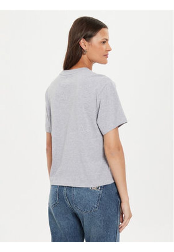 Guess Jeans T-Shirt W4YI73 K8HM0 Szary Boxy Fit. Kolor: szary. Materiał: bawełna