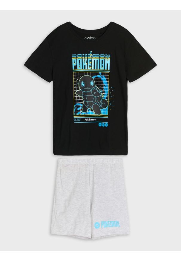 Sinsay - Piżama dwuczęściowa Pokémon - czarny. Kolor: czarny