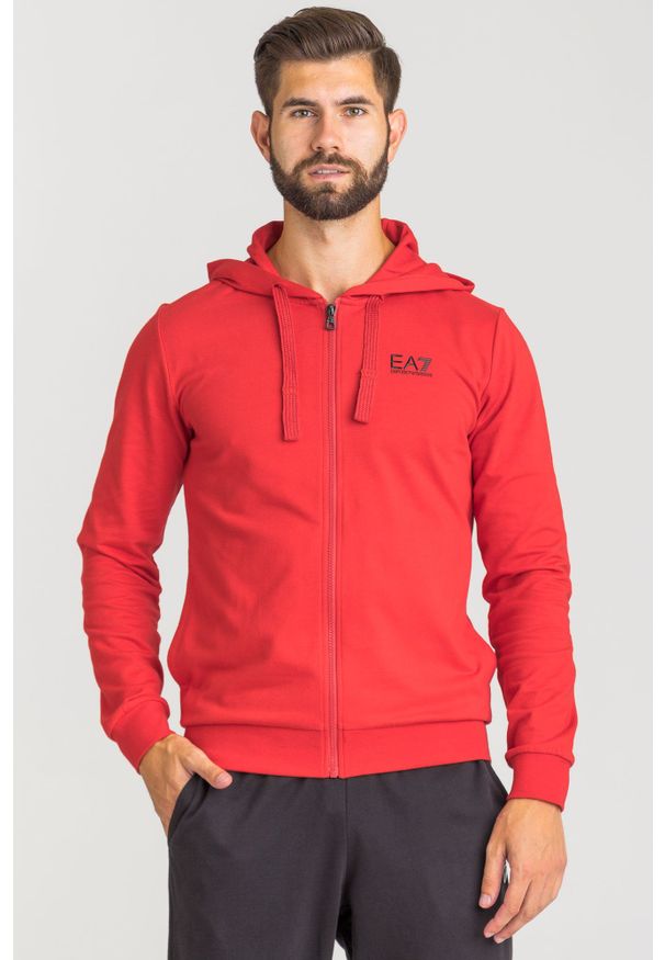 Bluza EA7 Emporio Armani z klasycznym kołnierzykiem, klasyczna