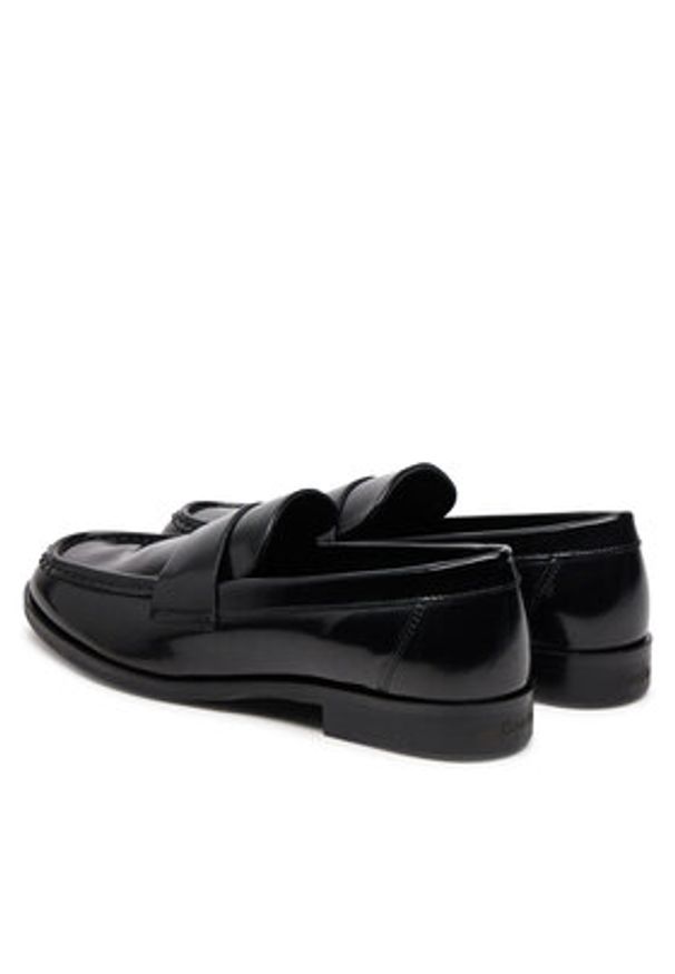 Calvin Klein Loafersy City Sleek HW0HW02306 Czarny. Kolor: czarny. Materiał: skóra