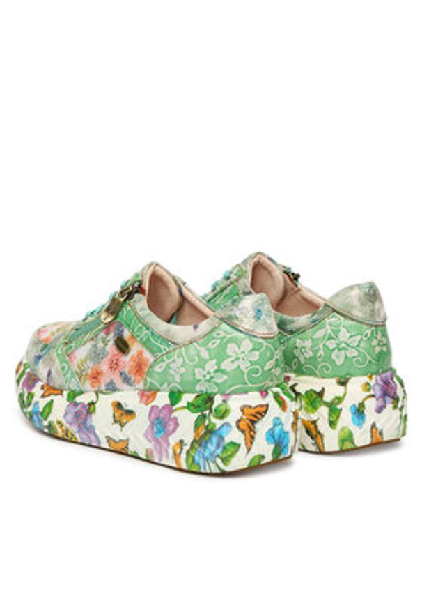 Laura Vita Sneakersy Sodao 51 Zielony. Kolor: zielony. Materiał: skóra