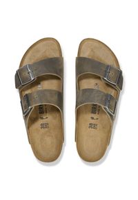 Birkenstock - Klapki męskie BIRKENSTOCK ARIZONA LEOI FADED KHAKI. Kolor: zielony #5