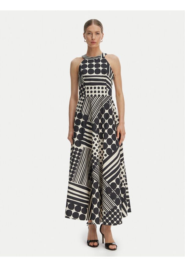 Rinascimento Sukienka koktajlowa CFC0127532003 Czarny Regular Fit. Kolor: czarny. Materiał: bawełna. Styl: wizytowy