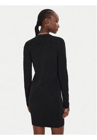 Pinko - PINKO Sukienka dzianinowa Solfitaggio Abito 103974 A21T Czarny Slim Fit. Kolor: czarny. Materiał: lyocell #5
