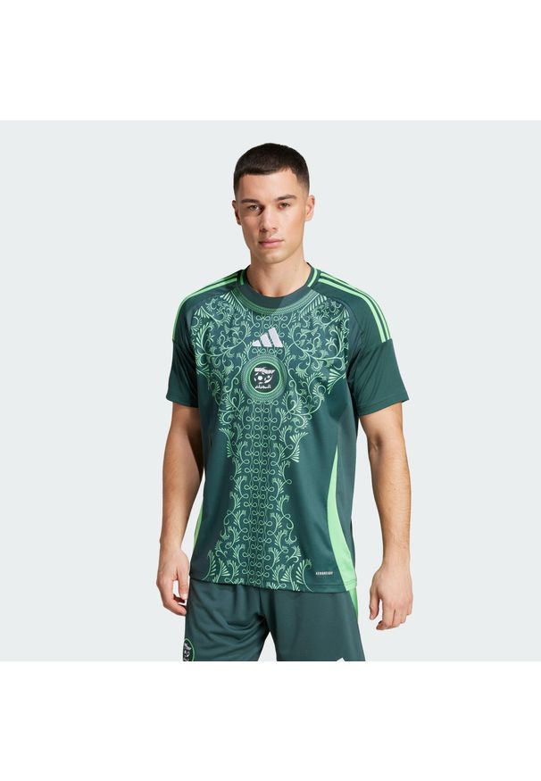 Adidas - Koszulka Algeria 24 Away. Kolor: zielony