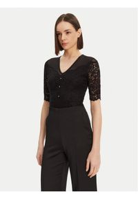 Morgan Body 251-DMIA Czarny Slim Fit. Kolor: czarny. Materiał: wiskoza
