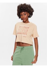 Ellesse T-Shirt Volia SGR17778 Beżowy Cropped Fit. Kolor: beżowy. Materiał: bawełna #1