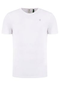 G-Star RAW - G-Star Raw T-Shirt Base-S D16412-336-110 Biały Regular Fit. Kolor: biały. Materiał: bawełna #5