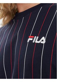 Fila T-Shirt FAM0662 Granatowy Regular Fit. Kolor: niebieski. Materiał: bawełna