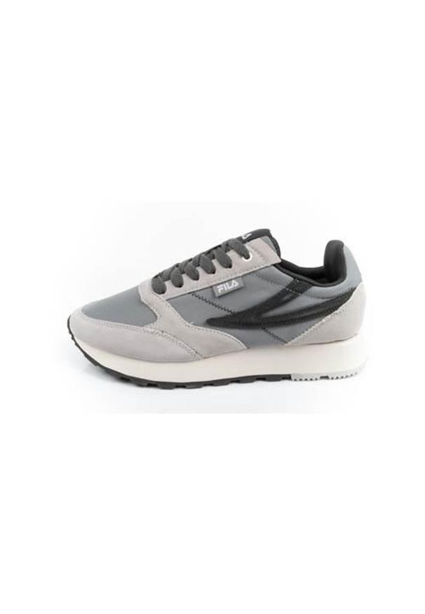 Buty treningowe męskie Fila FFM022380012. Zapięcie: sznurówki. Kolor: szary. Materiał: tkanina, materiał, skóra, syntetyk. Szerokość cholewki: normalna