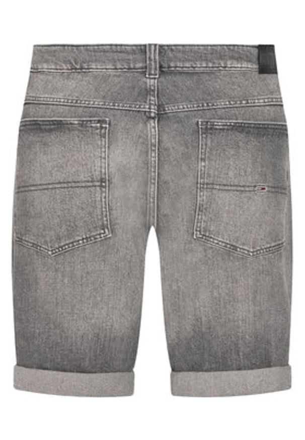 Tommy Jeans Szorty jeansowe Ronnie DM0DM20946 Szary Slim Fit. Kolor: szary. Materiał: bawełna