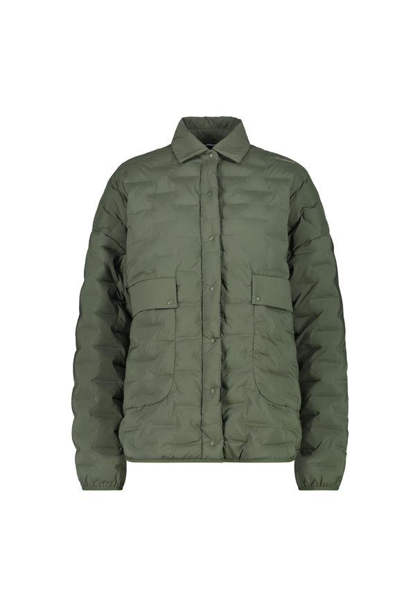 Damska kurtka puchowa CMP. Kolor: zielony. Materiał: puch. Sezon: zima. Sport: narciarstwo