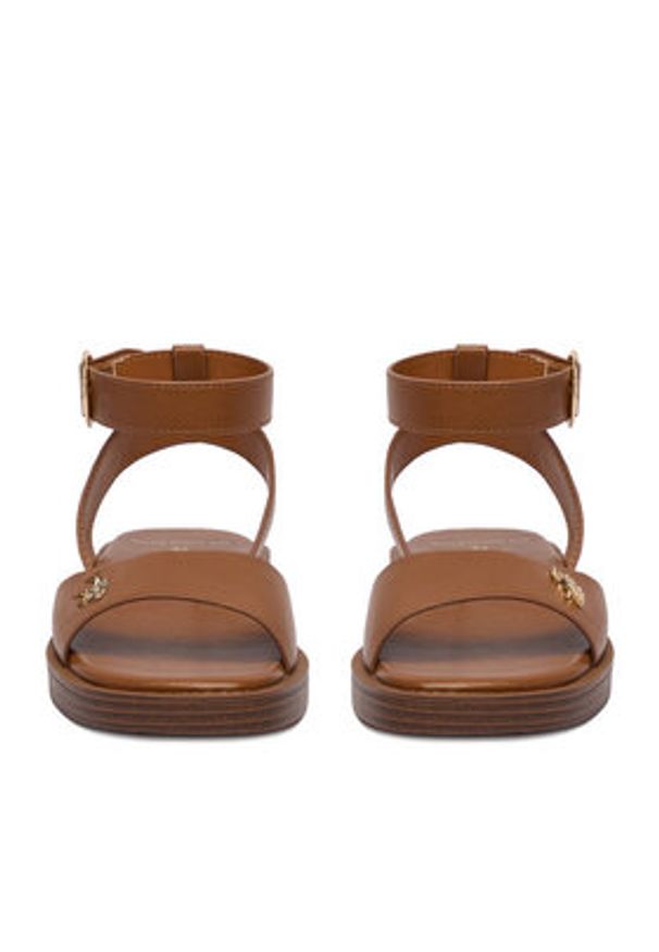 U.S. Polo Assn. Sandały EO-MARINA001W/6Y1 Brązowy. Kolor: brązowy. Materiał: skóra