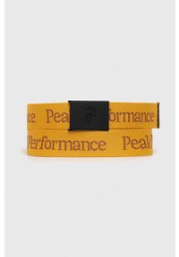 Peak Performance pasek kolor żółty. Kolor: żółty