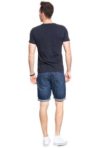 Lee - SPODENKI LEE 5 POCKET SHORT CLEAN MOAB L73EJLKU. Materiał: jeans. Wzór: aplikacja