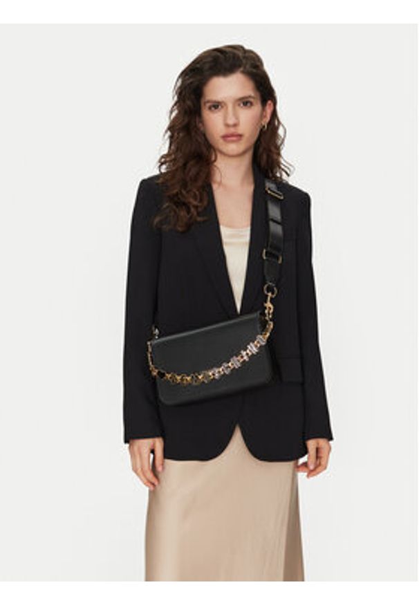 Love Moschino - LOVE MOSCHINO Torebka JC4071PP1ML1300A Czarny. Kolor: czarny. Materiał: skórzane