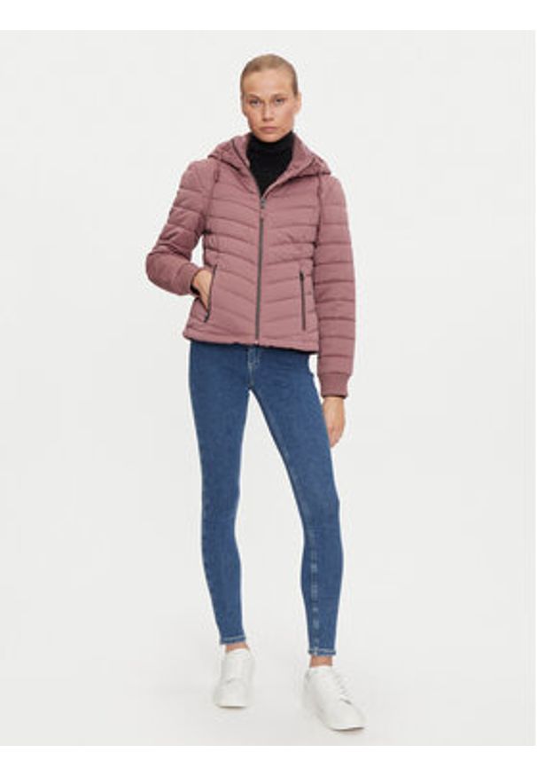 JDY Kurtka puchowa Ebonie 15328268 Różowy Regular Fit. Kolor: różowy. Materiał: syntetyk