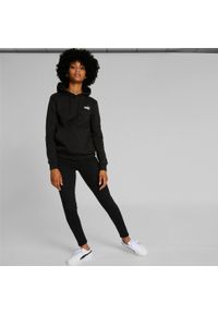 Bluza treningowa damska Puma Ess Small Logo. Typ kołnierza: kaptur. Kolor: czarny, wielokolorowy