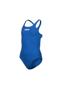 Dziewczęcy jednoczęściowy kostium kąpielowy Arena Team Pro Solid. Kolor: wielokolorowy, niebieski, biały #1