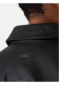 BOSS Kurtka skórzana Jogear 50552141 Czarny Regular Fit. Kolor: czarny. Materiał: skóra #5