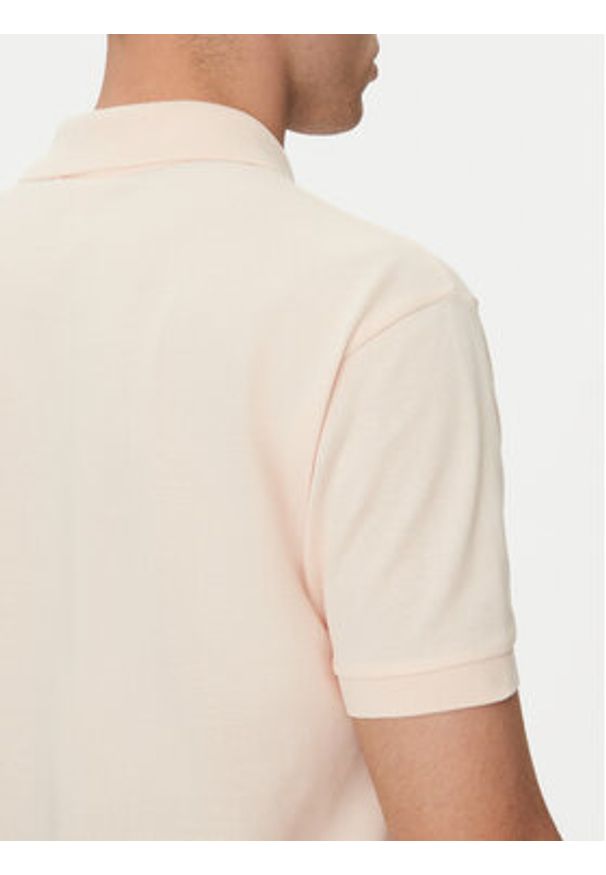 Lacoste Polo L1212 Beżowy Regular Fit. Typ kołnierza: polo. Kolor: beżowy. Materiał: bawełna