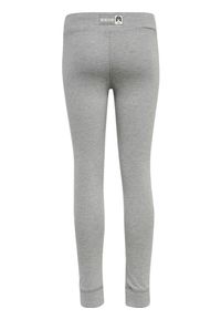 Dziecięce legginsy bawełniane Hummel Move Grid. Kolor: szary. Materiał: bawełna. Styl: młodzieżowy