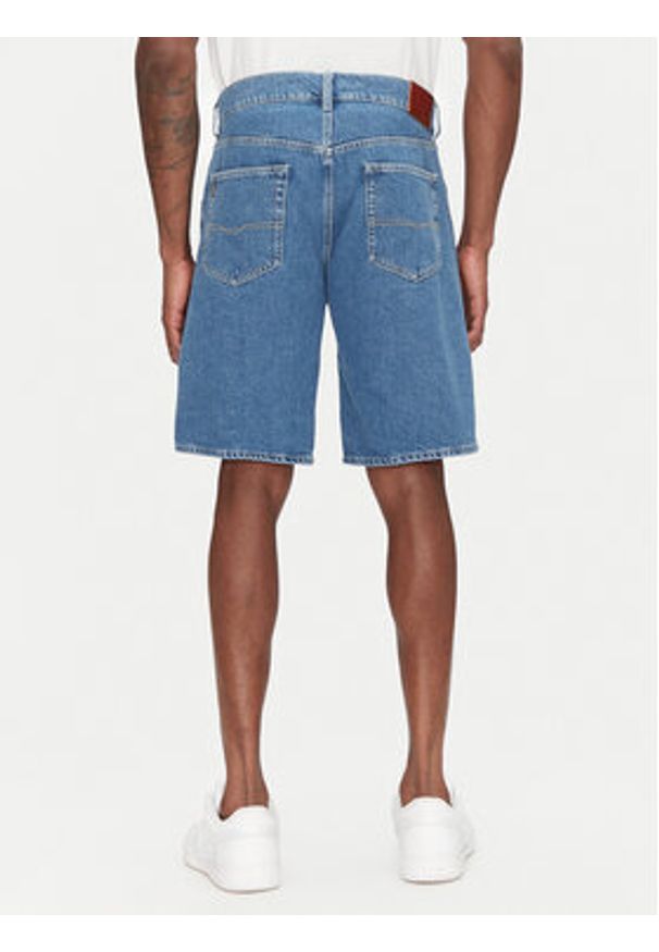 Pepe Jeans Szorty jeansowe PM801176 Niebieski Loose Fit. Kolor: niebieski. Materiał: bawełna