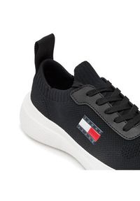 Tommy Jeans Sneakersy Tjw Knit Runner EN0EN02564 Czarny. Kolor: czarny. Materiał: materiał