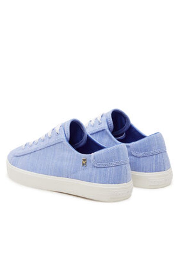 TOMMY HILFIGER - Tommy Hilfiger Sneakersy Vulc Sneaker Chambrey FW0FW08561 Niebieski. Kolor: niebieski. Materiał: materiał