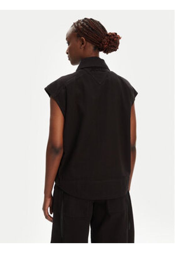 Pinko - PINKO Kamizelka Gerard Gilet 105237 A2M8 Czarny Regular Fit. Kolor: czarny. Materiał: bawełna