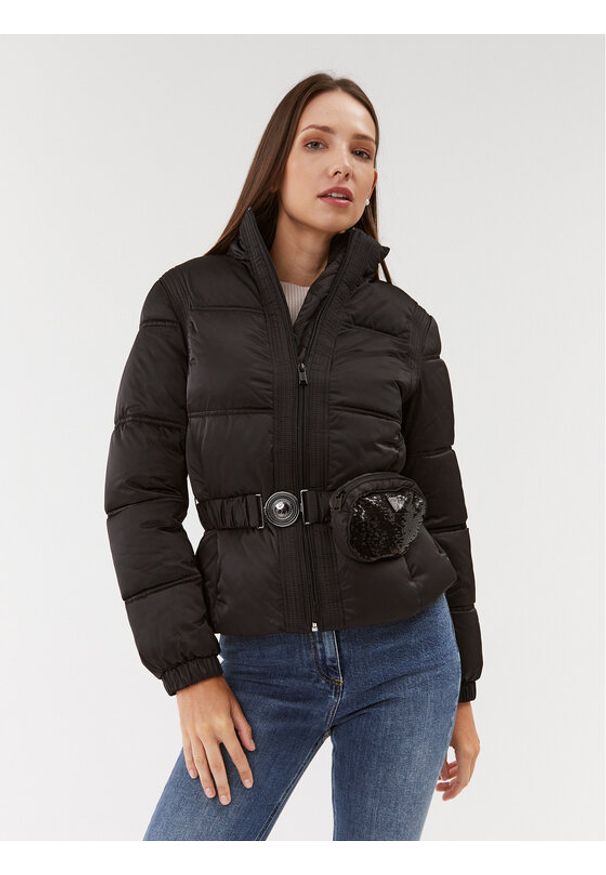 Guess Kurtka zimowa Lucia W3BL19 WEX12 Czarny Regular Fit. Kolor: czarny. Materiał: syntetyk. Sezon: zima