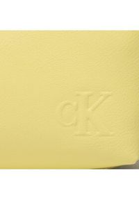 Calvin Klein Jeans Torebka Ultralight Shoulder Bag22 Pu K60K610852 Żółty. Kolor: żółty. Materiał: skórzane