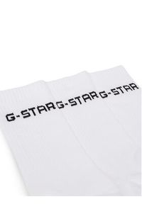 G-Star RAW - G-Star Raw Skarpety AS_G_STAR_001W_SS25 (3-PACK) Biały. Kolor: biały. Materiał: bawełna, materiał #3